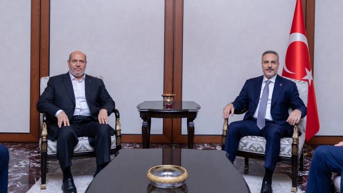 Turkish FM Hakan Fidan meets Hamas leader