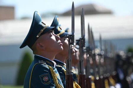 Official welcome ceremony held for President Ilham Aliyev in Cholpon-Ata
