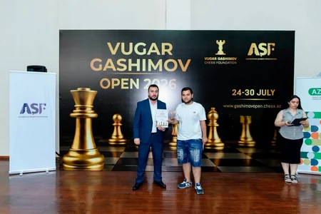 Vugar Gashimov Open 2026 beynəlxalq şahmat turnirinin qalibləri məlum olub