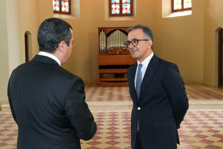 Ramin Məmmədov Şəmkirdə Cümə məscidini, alman kilsəsini ziyarət edib