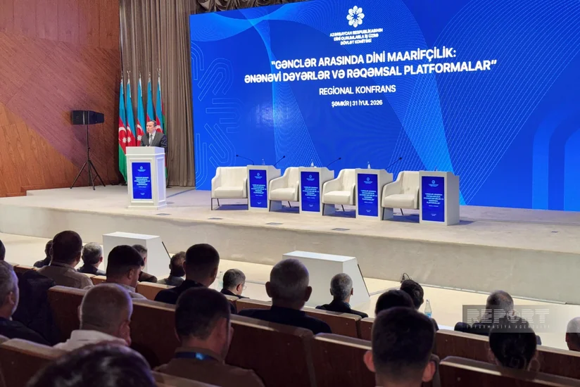 Şəmkirdə gənclər arasında dini maarifçilik mövzusunda regional konfrans keçirilib