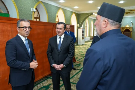 Ramin Məmmədov Şəmkirdə Cümə məscidini, alman kilsəsini ziyarət edib