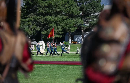 Official welcome ceremony held for President Ilham Aliyev in Cholpon-Ata
