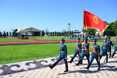 Official welcome ceremony held for President Ilham Aliyev in Cholpon-Ata