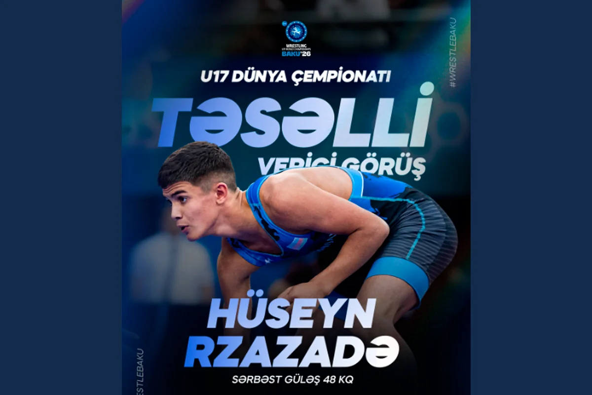 Huseyn Rzazada eliminated from U17 Wrestling World Championships
