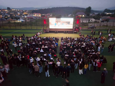 AzerGold QSC və Bakı Media Mərkəzinin təşkilatçılığı ilə Daşkəsəndə milli kino seansı keçirilib
