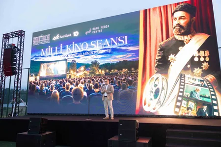 AzerGold QSC və Bakı Media Mərkəzinin təşkilatçılığı ilə Daşkəsəndə milli kino seansı keçirilib