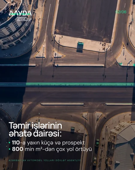 Bakıda 100-dən çox küçə və prospektdə genişmiqyaslı yol təmiri aparılır
