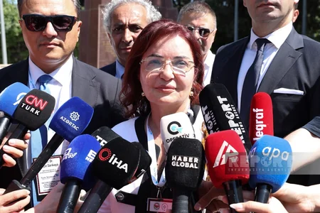 Türkiyəli nümayəndə heyəti Şəhidlər xiyabanı və Türk şəhidliyini ziyarət ediblər