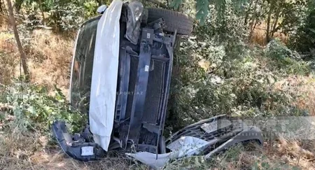 Qaxda iki avtomobil toqquşub, xəsarət alanlar var