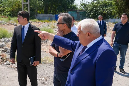 Bərdədə yeni qəbiristanlığın salınması nəzərdə tutulan əraziyə baxış keçirilib