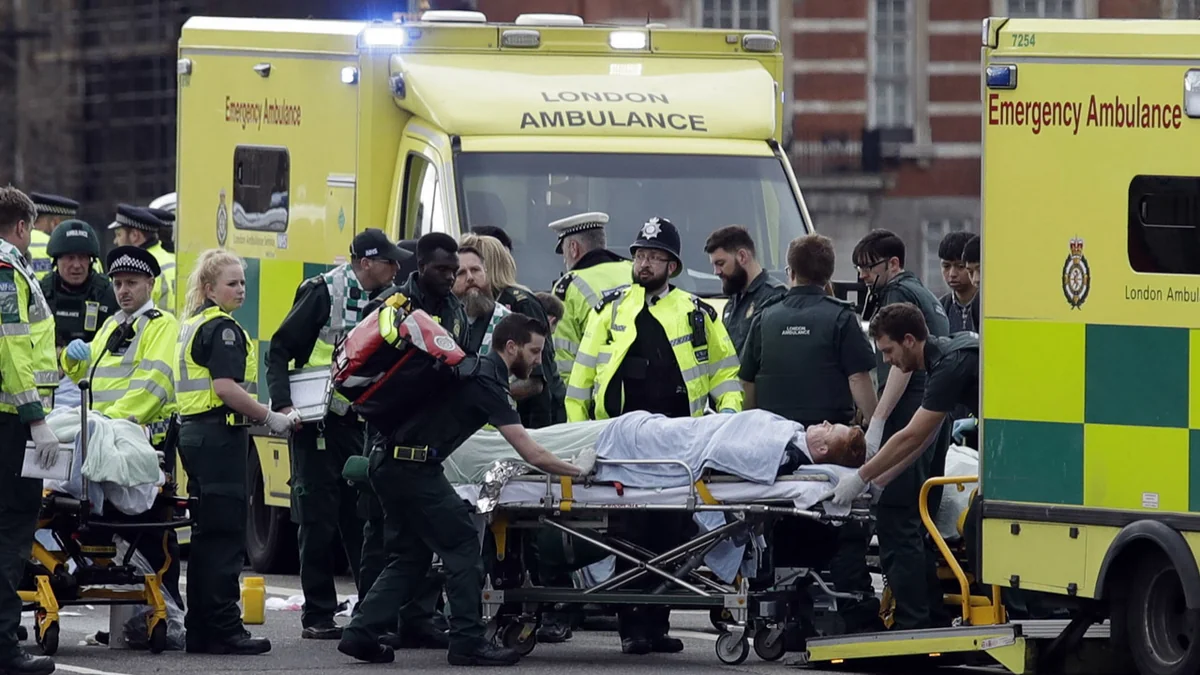 Four people injured in knife attack in central London