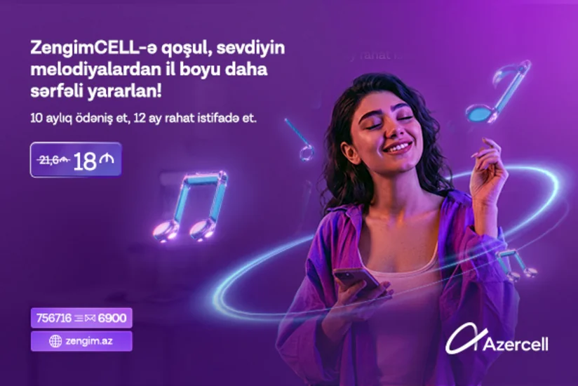 Azercelldən illik ZengimCELL xidməti