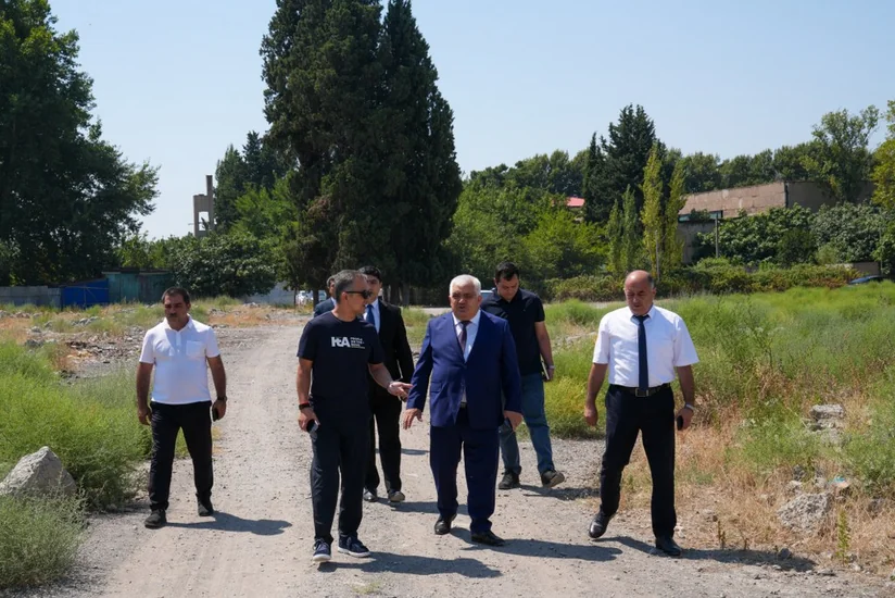 Bərdədə yeni qəbiristanlığın salınması nəzərdə tutulan əraziyə baxış keçirilib