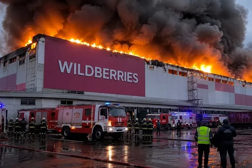 В результате атак БПЛА поврежден склад Wildberries в Тверской области