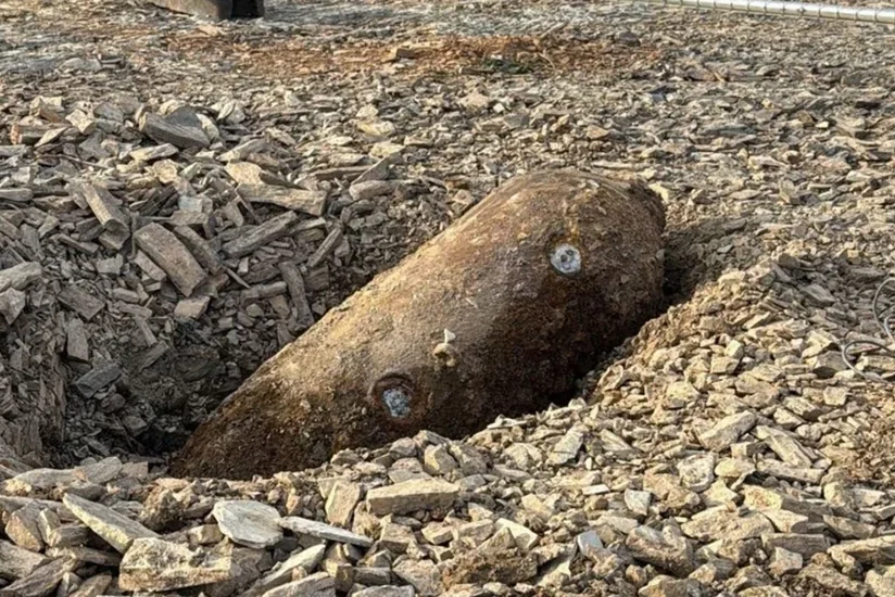 Из-за низкого уровня воды в Рейне в Кельне нашли 500 кг бомбу времен Второй мировой