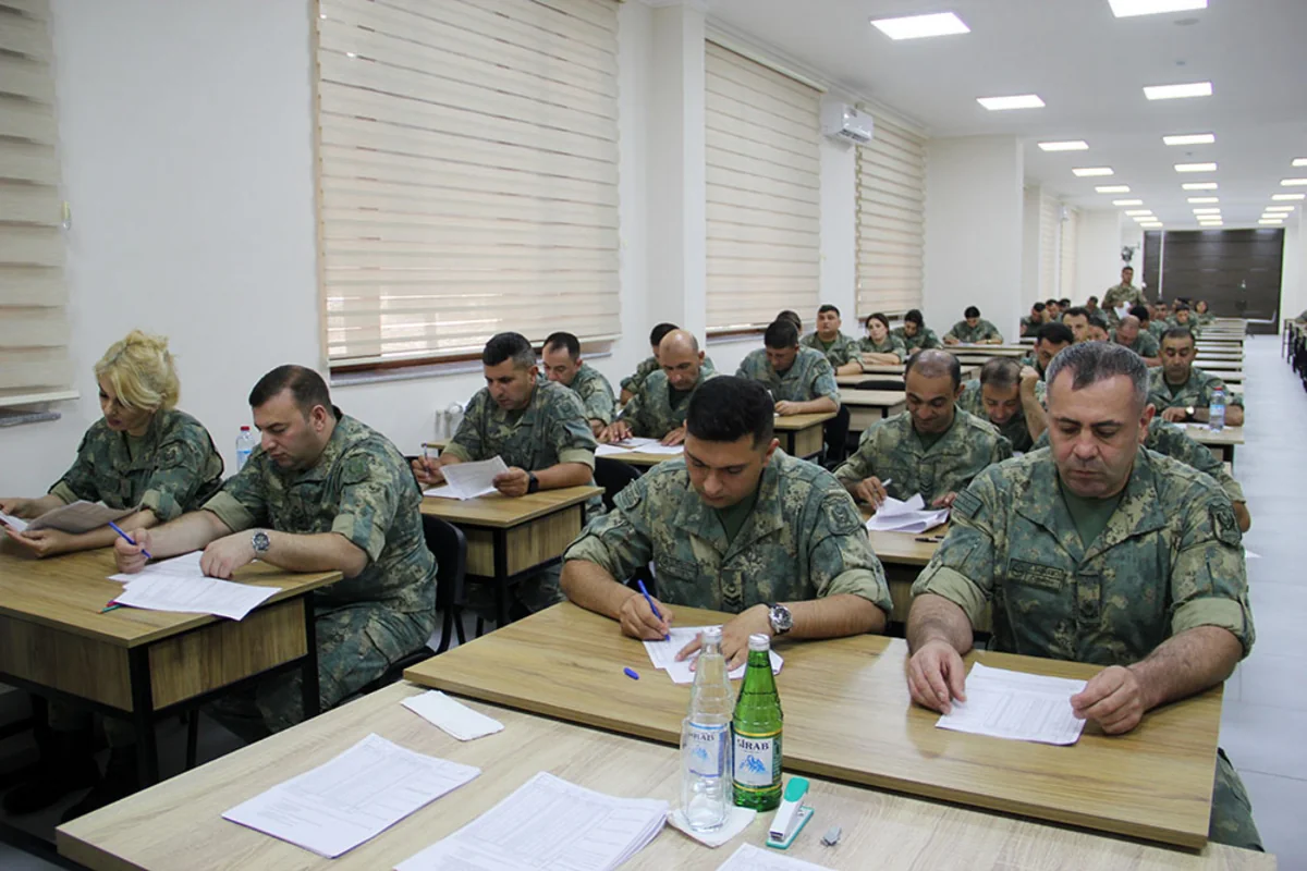 Azerbaijan Army servicemen participate in Proficiency Level Assessment Examinations