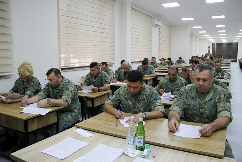 Azerbaijan Army servicemen participate in Proficiency Level Assessment Examinations