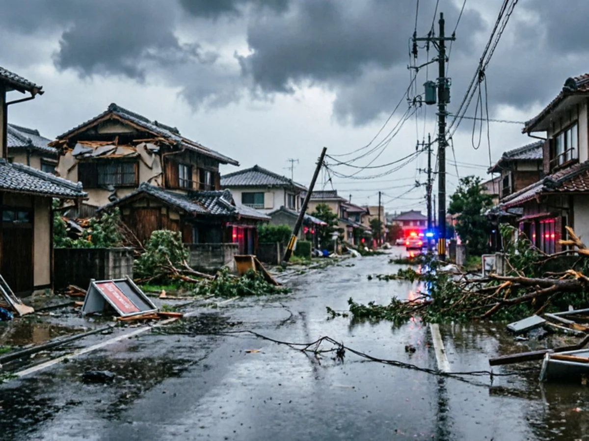 Nearly 56,000 households without power in Japan as Typhoon Dolphin hits