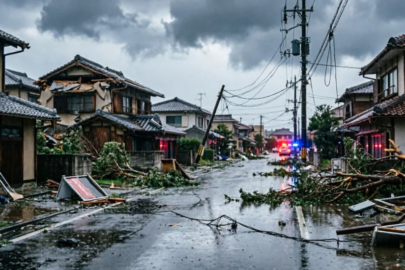 Nearly 56,000 households without power in Japan as Typhoon Dolphin hits