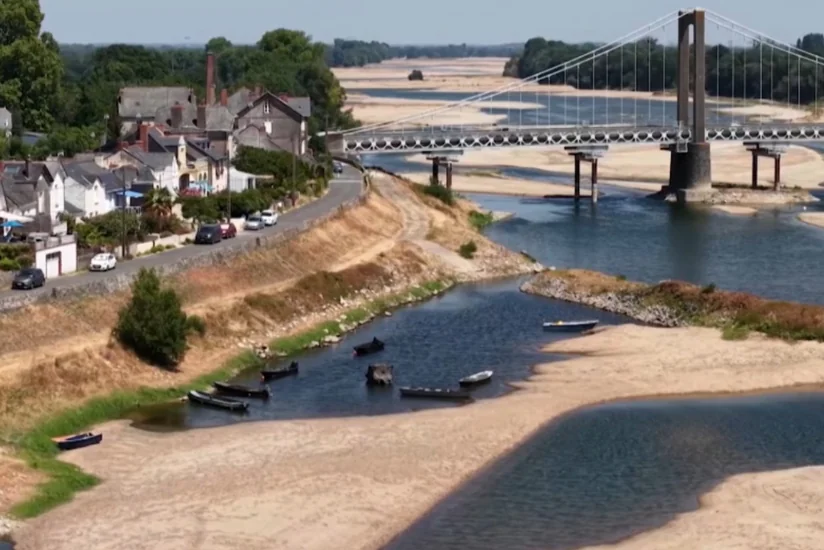 Water level in France's Loire River reaches critically low mark