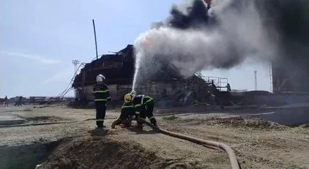 Bakı Neft Terminalında güclü yanğın söndürülüb - YENİLƏNİB - 2