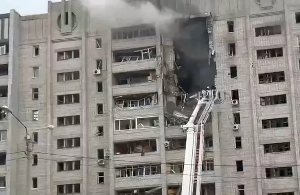 Russian strike on residential building in Kharkiv kills two