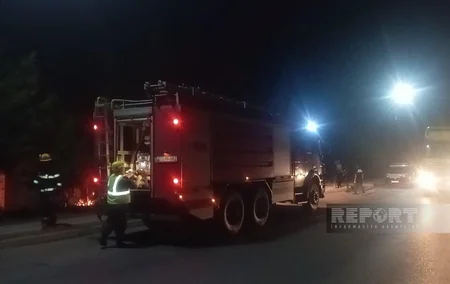 Cəlilabadda transformator partlayıb, yanğın baş verib