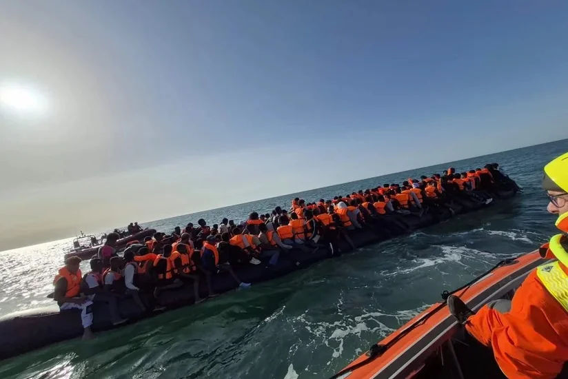 Record 230 migrants cross English Channel in one boat