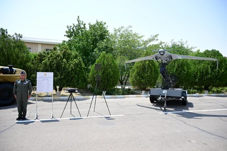 President Ilham Aliyev attended ceremony to present Battle Flags to newly established commando military units of Separate Combined Arms Army