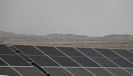 President Ilham Aliyev inspected construction progress of 'Shams 1' and 'Garbi Ufug' solar power plants in Nakhchivan