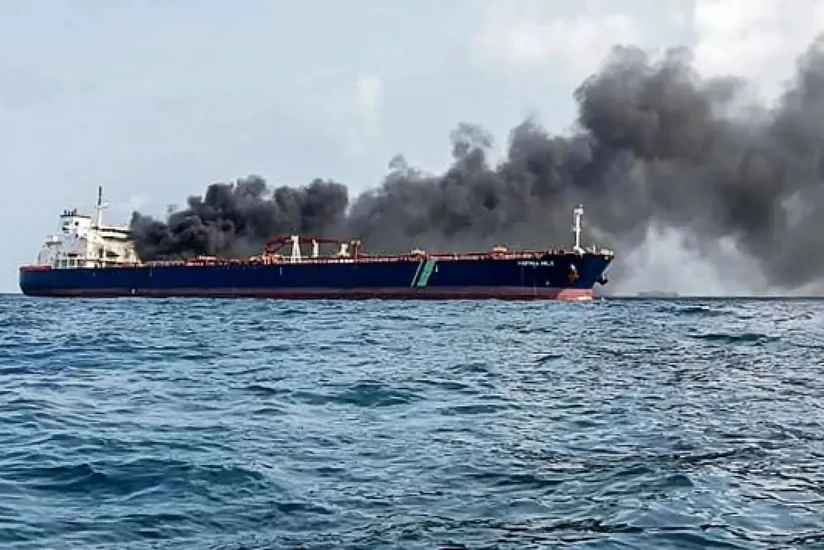 Cargo vessel hit by unknown projectile off Yemen
