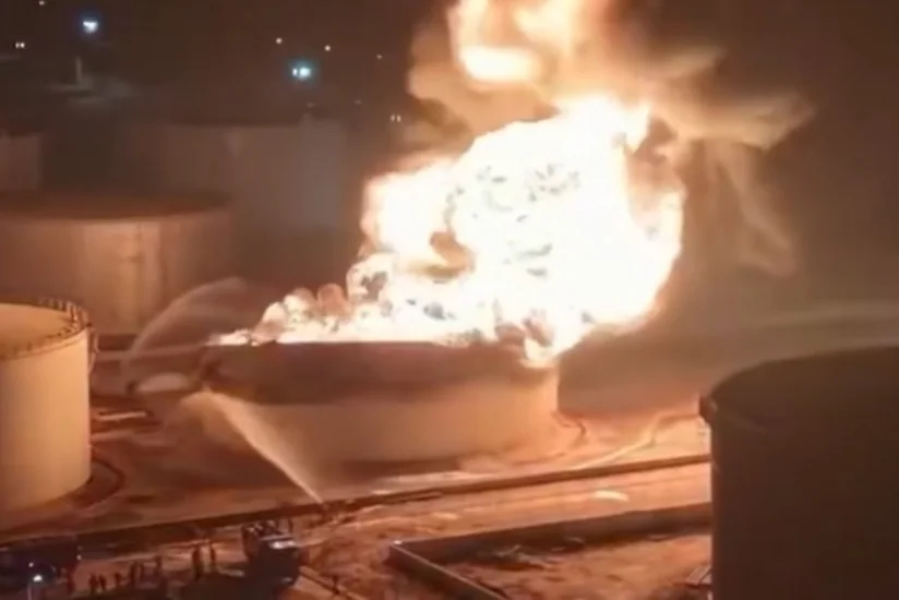 Fire breaks out at refinery in western Libya after strike