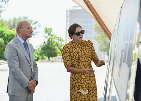 President Ilham Aliyev reviewed restoration efforts at Momine Khatun Mausoleum in Nakhchivan