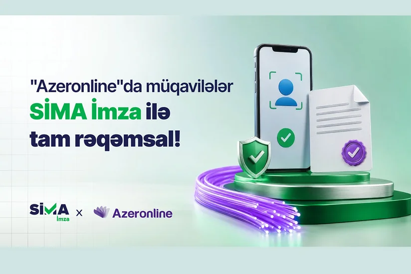 Azeronlineda müqavilələr SİMA İmza ilə tam rəqəmsal!