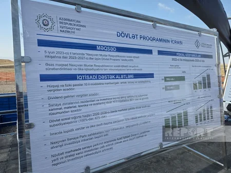 Naxçıvan Sənaye Parkı 310 hektar ərazini əhatə edəcək