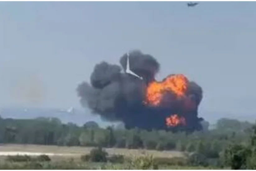 Turkish F-16 fighter jet crashes during training