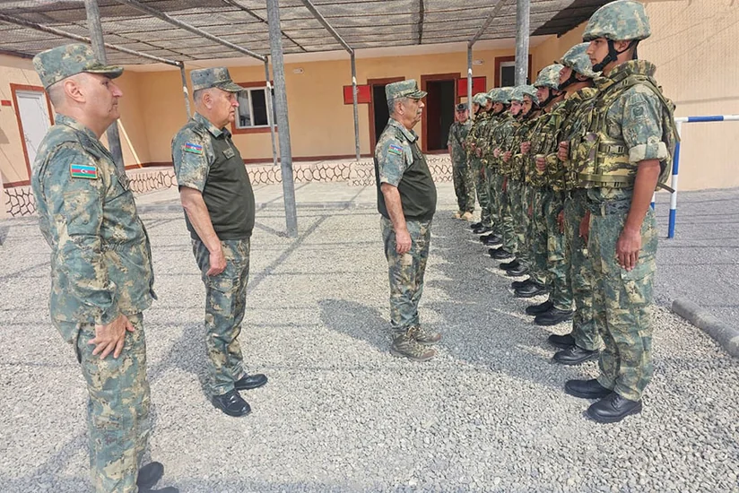 Zakir Həsənov Naxçıvanda yerləşən hərbi hissələrdə olub