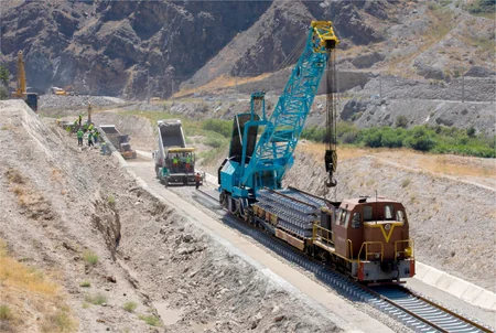 ADY: Construction of first 7-kilometer section of railway continues along Nakhchivan-Armenia border