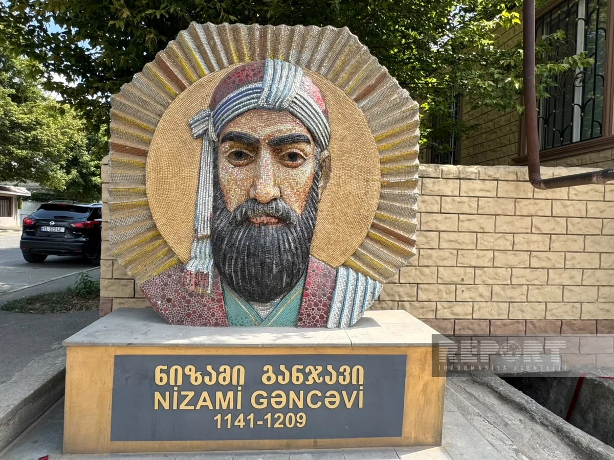 Nizami Ganjavi bust unveiled in Marneuli after restoration