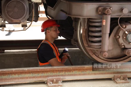 Dərnəgül elektrik deposuna ilk qatar daxil olub