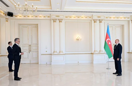 İlham Əliyev Almaniyanın Azərbaycandakı yeni səfirini qəbul edib, əməkdaşlıq müzakirə olunub