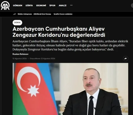 Dünya mediası Prezident İlham Əliyevin Naxçıvanda səsləndirdiyi fikirlərə geniş yer ayırıb
