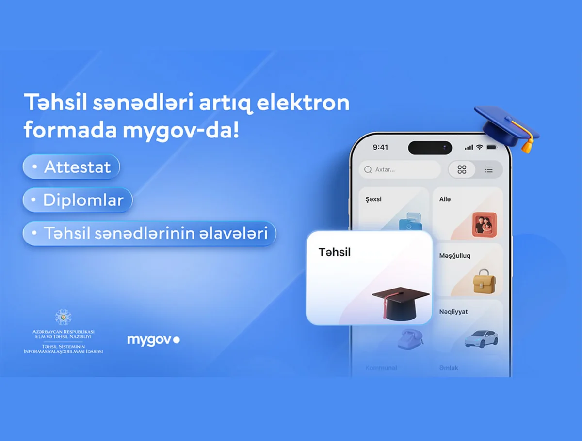 2026-cı il məzunlarının elektron təhsil sənədləri mygov platformasında əlçatandır