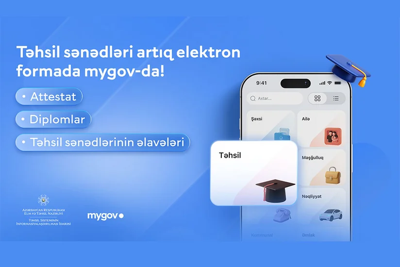 2026-cı il məzunlarının elektron təhsil sənədləri mygov platformasında əlçatandır