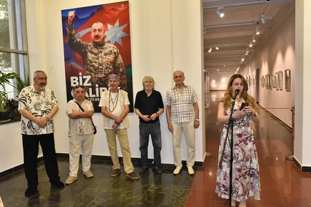 Bakıda rəssam və şair Nazim Şahın sərgisi açılıb