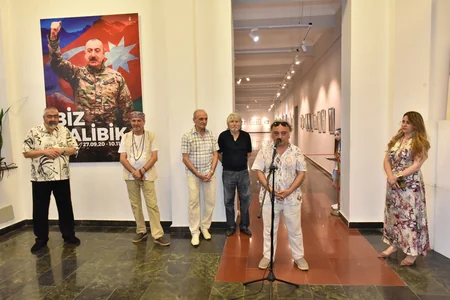 Bakıda rəssam və şair Nazim Şahın sərgisi açılıb