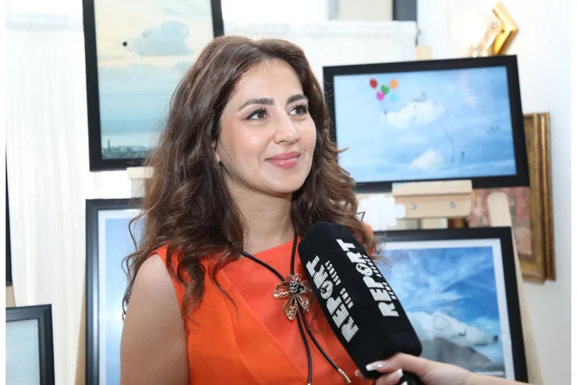 Sərvinaz Eminova: Sərgidə nümayiş olunan rəsmlərimin heç birində süni intellektdən istifadə edilməyib