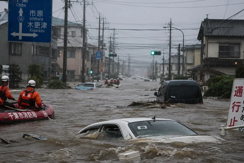 Nine killed in Japan as heavy rains trigger flooding