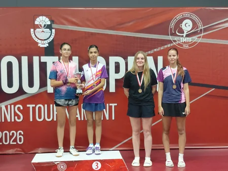 Azərbaycanın yeniyetmə stolüstü tennisçiləri Türkiyədə 4 medal qazanıblar